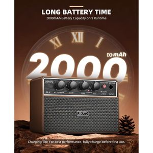 เลคาโต กา-6 10W มินิกีตาร์แอมป์เครื่องขยายเสียงกีตาร์ไฟฟ้าแบบพกพาพร้อมช่องอินพุต Aux ช่องโอเวอร์ไดรฟ์แบบสะอาดแจ็คหูฟัง - Product Image 3