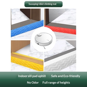 Almohadilla para escalones, peldaño para umbral de puerta, tablero para escalones de escalera, umbral interior para robot aspirador, para subir al umbral de la puerta, rojo/negro/amarillo - Product Image 4