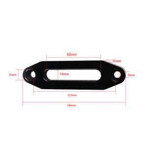 Guía de Cuerda para Cabrestante de Aluminio, 124mm, para Cuerda de Nylon, Uso Todoterreno, Color Plata, Diseño Estándar - Product Image 3