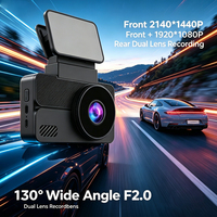 Cámara para Auto VIEVGUARB WS20 con Pantalla IPS, Grabación en Bucle, Sensor G, Control por Aplicación, 2K WiFi GPS, Lente Dual Full HD, Ángulo de 130°