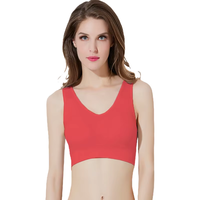 Liquidation d'usine : Lingerie sans couture, couleur unie, fine, respirante, une seule couche, non rembourrée, pour la maison et les loisirs