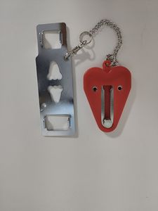 ตัวล็อคประตูแบบพกพา ไม่ต้องเจาะ ใช้งานง่าย สำหรับเพิ่มความปลอดภัยในห้องพักโรงแรม ถอดออกได้เพื่อความปลอดภัยในการเดินทาง - Product Image 2