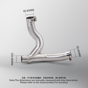 Système d'échappement pour moto <span class=keywords><strong>Monster</strong></span> <span class=keywords><strong>950</strong></span>/937 2021 2022 2023, tuyau de liaison intermédiaire en acier inoxydable, connexion d'origine - Product Image 5