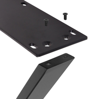 Pieds de table à manger en fer X-Frame Home Office & Restaurant Style industriel Support croisé robuste Pieds de table détachables