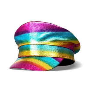 Sombrero de Capitán LGBTQ para Adultos, Arcoíris, Carnaval, Festival, Día <span class=keywords><strong>del</strong></span> Orgullo, Sombreros Rave, Burning Man, Mes <span class=keywords><strong>del</strong></span> Orgullo, Desfile, Accesorio para Disfraces de Fiesta - Product Image 1