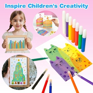 Kit d'art à gratter Magique Arc-en-ciel à presser, Ensemble <span class=keywords><strong>de</strong></span> <span class=keywords><strong>peinture</strong></span> créative avec raclette, Cartes postales DIY, Ensemble d'œuvres d'art en papier à gratter dessinées à la main pour enfants - Product Image 3