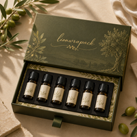 Lionwrapack OEM Coffret de parfum personnalisé avec tiroir, emballage élégant à imprimé botanique, boîte en papier rigide de qualité supérieure