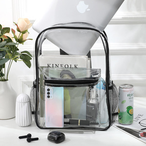 OEM High Quality Customized PVC Bag and School Clear Backpack with Customized Logo - Product Image 4