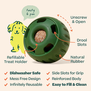 Unique <b>Ball</b>-Shaped Silicone Rubber Chew Toy for Small Animals Slow Feeder Teeth Cleaning Function Fillable Cup Indoor Use - Product Image 6