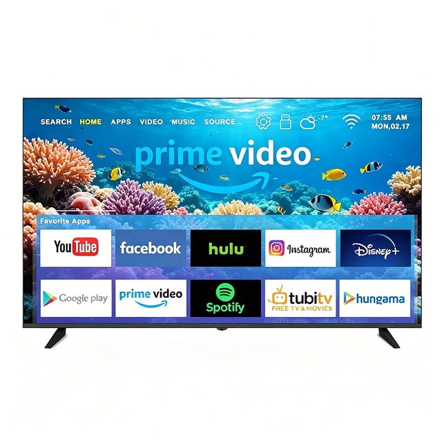 Top Rated 2K 4K QLED WebOS Flat Screen TV 43 55 75 85 Inch LCD LED with for HD Interface Cinema Experience