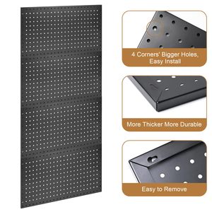 Precio barato <span class=keywords><strong>pegboard</strong></span> estante de exhibición gancho en negro <span class=keywords><strong>Pegboard</strong></span> de metal de alta calidad - Product Image 3