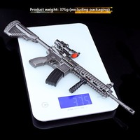Modèle de collection Peacekeeper Elite M416 Laser Edition 30CM entièrement métallique, non fonctionnel, pour présentation tactique, pour les joueurs, gravure possible