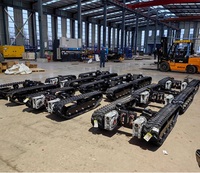Châssis de petit char châssis de chenille de robot de prix bon marché avec des moteurs