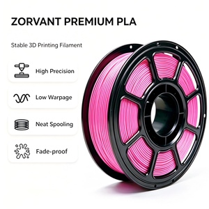 เส้นพลาสติกสำหรับพิมพ์ 3 มิติ Zorvant PLA-HP01-010 สีชมพูร้อน ขนาด 1.75 มม.  แบบเรียบ ไม่พันกัน ความแม่นยำสูง น้ำหนัก 1 กก. สำหรับงาน DIY แบบ FDM - Product Image 4