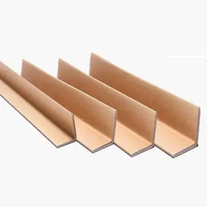 认证棕色瓦楞纸板托盘边缘保护器白色纸箱纸角板