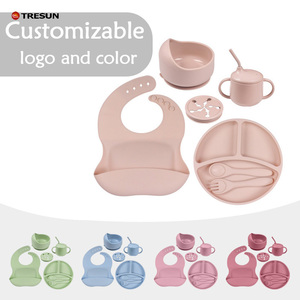 Suministros de destete LED para bebés, utensilios esenciales para comer con Placa de succión y juego de alimentación de bebé de silicona bolw - Product Image 6