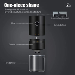 Moulin à café électrique Portable, noix, Grains de poivre, Grains de café, <span class=keywords><strong>broyeur</strong></span> USB, <span class=keywords><strong>Machine</strong></span> de voyage à domicile, noyau de broyage en céramique - Product Image 4
