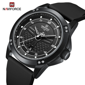 Original Designer NAVIFORCE 8031 Quartz <strong>Watch</strong> 45 mm <strong>Watch</strong> Round <strong>Body</strong> Mens Silicone Unique <strong>Watch</strong> for Men - Product Image 2