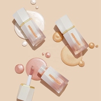 Surligneur liquide scintillant pigmenté longue durée Logo personnalisé surligneur de maquillage liquide pour le visage de haute qualité peau rougeoyante naturelle rose