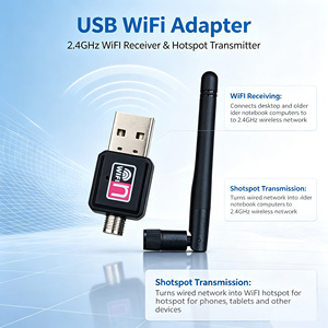 IFA01 LC 150Mbps USB2.0 RT5370 <b>WiFi</b> Adapter 2dBi Antenna IEEE 802.11b/g/n Support Network Cards - Product Image 5