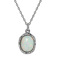 Colliers pendentifs en opale fine pour femmes, argent sterling 925, chaînes tendance, pierres précieuses pour filles, collier de créateur, bijoux personnalisés