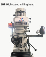 X6432 Meilleure machine à fraiser universelle numérique à prix avantageux, table de 1500x360 mm, moteur 3HP entièrement à engrenages, 380V, haute rigidité