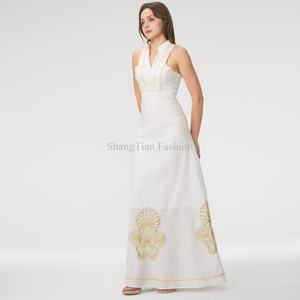 เดรสผ้าฝ้ายสไตล์เอธนิคสีขาวแบบสายเดี่ยวสำหรับผู้หญิง คอลเลคชั่นใหม่ปี 2025 รุ่น First Love - Product Image 6