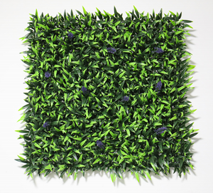 Decorazioni murali in erba artificiale in plastica 50x50 40x60 per muro siepe foglia verde - Product Image 3