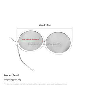 Boule à thé en maille d'acier inoxydable 4.5cm/5.5cm/7cm/9cm infuseur à thé avec chaîne LB2730 - Product Image 6