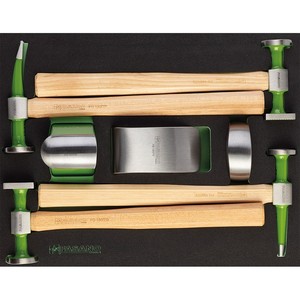 Ensemble de marteaux de réparation de carrosserie Fasano, 5 pièces, outils professionnels pour la suppression des bosses de voiture - Product Image 1