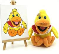 Peluche Canard Jaune en Tissu Doux, Mascotte Canard en Peluche, Jouet en Peluche Canard Très Vendu