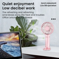 Ventilateur USB électrique rechargeable personnalisable, mini ventilateur de bureau silencieux, ventilateur portatif à flux d'air turbo, moteur sans balais, pour le bureau, les voyages, la voiture