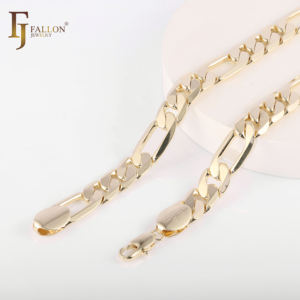 54120044 10.3 מ "מ רוחב fj fallon תכשיטי אופנה איטלקית שרשראות [רחב> 9 מ" מ] בציפוי פליז זהב 14 קראט מבוסס - Product Image 4