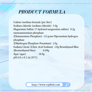 Milieu de culture au citrate de Simmons utilisé pour l'expérimentation sur la utilisation du citrate - Product Image 3