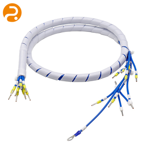 מתאם חיווט רפואי בהתאמה אישית, מחבר 12V, מעטפת ספירלית PVC, מוליך אלומיניום, אורך 100 מ\\\"מ, לאבחון - Product Image 1