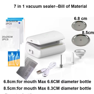 New đa chức năng Jug chai thủy tinh niêm phong máy niêm phong với con dấu chân không túi và <span class=keywords><strong>Mason</strong></span> Jar nhôm cap giá trị - Product Image 3