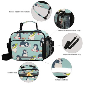 Lonchera Térmica con Diseño de Pingüino para Estudiantes de Secundaria, Contenedor de Alimentos con Aislamiento para Líquidos y Sólidos - Product Image 4