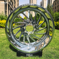 Jantes forgées tout-terrain FANXI 22x12 24x12 24x14 pour pick-up à suspension relevée, entraxes 8x180 8x170 8x6.5 avec enjoliveurs flottants personnalisés