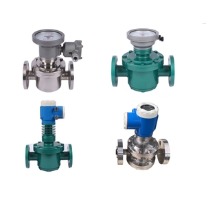 شاشة LCD عدادات تدفق التروس البيضاوية مع وصلة شفة الخيط لقياس دقيق مقياس تدفق أرقام الإزاحة الإيجابية - Product Image 2