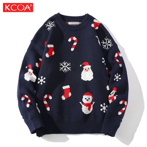 OEM y ODM fiesta de vacaciones de punto Sweaterwinter alta calidad personalizado feo Navidad suéteres - Product Image 5
