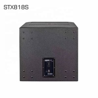 Enceintes DJ STX818S, subwoofer 18 pouces, enceinte passive avec fonction radio, coque en bois, impédance 8 ohms