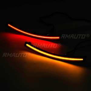 Lot de 4 feux de position latéraux LED fumés pour pare-chocs avant et arrière de voiture Chevrolet Corvette C7 2014-2019 - Product Image 3