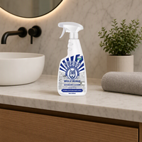 Nettoyant naturel pour surfaces de salle de bain - Spray écologique doux mais efficace pour baignoires et carreaux