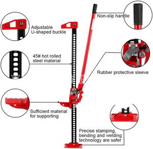 Gato hidráulico de servicio pesado de alta elevación con capacidad de 7000 lb, gato utilitario todoterreno con trinquete para tractor, camión, SUV - Product Image 2