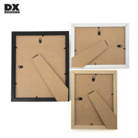 Bingkai Foto MDF DX Designs 4x6 5x7 8x10 11x14 12x16 Inch, Dapat Dipasang di Dinding & Digunakan Sebagai Meja, Bingkai Gambar Kayu Klasik untuk Seni & Dekorasi Rumah