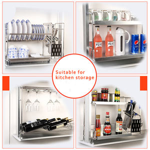 Étagère à vaisselle coulissante pour armoire de cuisine, organisateur de garde-manger - Product Image 6