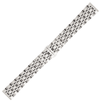 Bracelet de montre universel en acier inoxydable pour Armani Butterfly Buckle Seven Beads Watchband Watch 14mm 16mm 18mm 20mm 22mm