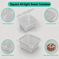Voedselveilige PET-plastic vochtbestendige bewaardoos voor noten, gedroogd fruit, supermarkt clamshell snackverpakking
