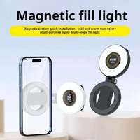 Lampe d'appoint LED portable à absorption magnétique pour téléphones portables et tablettes – Éclairage de poche pour maquillage et photographie