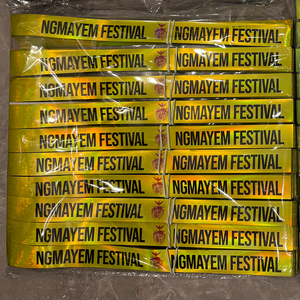 Toptan özel bilek bilet bilezik konser Papier bilek bantları Tyvek holografik etkinlik bilekliği bir kez - Product Image 6